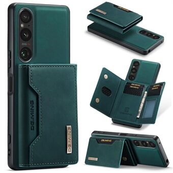 DG.MING M2 Series for Sony Xperia 1 V magnetisk lommebok telefonveske PU+PC+TPU Kickstand telefondeksel