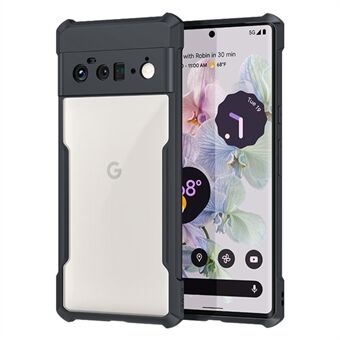 XUNDD for Google Pixel 6 Pro 5G hybrid telefonbakdeksel med hjørneflater med luftputer for beskyttelse mot støt, mobiltelefonveske – svart.