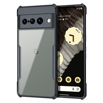 XUNDD For Google Pixel 7 Pro 5G Akryl + TPU Deksel for Telefon Fallresistent Beskyttende Mobiltelefon Bakdeksel - Svart