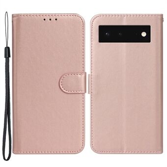 B40 for Google Pixel 6 Anti-Drop Wallet Phone Case PU Leather Magnetisk Lukking Telefonstativ Deksel.