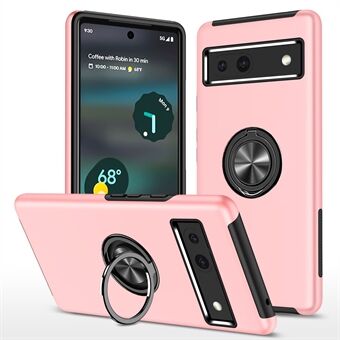 For Google Pixel 7a Rotary Ring Kickstand Phone Case PC+TPU Anti-Drop Back Cover

For Google Pixel 7a Rotary Ring Kickstand-telefondeksel PC+TPU-antidråpe-bakdeksel.