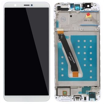 For Huawei P Smart (2017)/Enjoy 7S Grade B LCD-skjerm og digitaliseringsenhet + rammedel (uten logo)