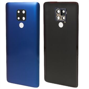 For Huawei Mate 20 X Bak batterihusdeksel med kameraring Ring reservedel (uten logo) - blå