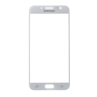 Front Screen Glass Linse erstatning for Samsung Galaxy J7 + / Galaxy C8 - Hvit