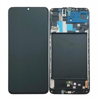 OEM LCD-skjerm og digitaliseringsenhet + rammedel (uten logo) for Samsung Galaxy A70 A705 SM-A705F - Svart