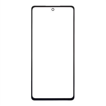 Frontglasslinse med ramme med OCA selvklebende klistremerke (uten logo) for Samsung Galaxy A52 4G A525 / 5G A526- Svart