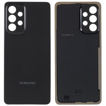 For Samsung Galaxy A33 5G OEM Plastbatteri Bakdeksel - Svart
