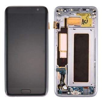 OEM skjerm og digitaliseringsenhet + ramme + små deler for Samsung Galaxy S7 Edge G935