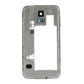 OEM bakre dekselplate erstatning for Samsung Galaxy S5 G900 med sidenøkler - sølvfarge