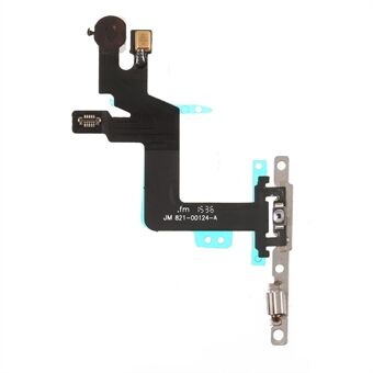 Strøm på/av Flex-kabelreservedel med metallplate for iPhone 6s Plus 5,5-tommers