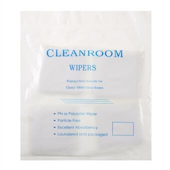140 stk/pakke Renromsviskere Polyester antistatisk partikkelfri tørkeklut