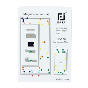 JF-870 magnetisk skruematte Mobiltelefon reparasjonsverktøy for iPhone 7 Plus 5,5 tommer