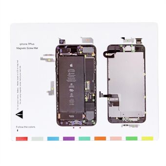 For iPhone 7 Plus 5.5 Professional Reparasjonsverktøy for magnetisk skrumatte