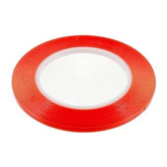 BESTE 0,5 cm x 25 m sterkt selvklebende dobbeltsidig tape Ultratynn sømløs reparasjonsdobbeltsidig tape - rød