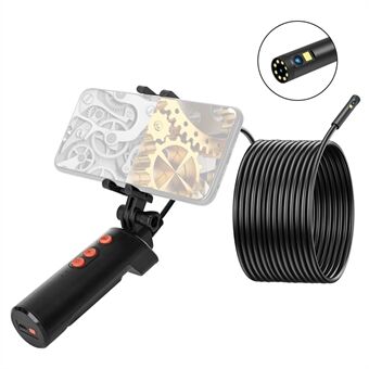 F280 5m Hard Wire 1080P 8mm Dual Lens Industrielt Endoskopkamera Dimbar 9-LED WiFi vanntett rørinspeksjonsverktøy