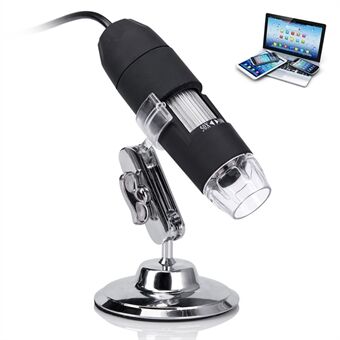 Digitalt mikroskop 3-i-1 USB-endoskop 50X-1000X forstørrelse 8-LED minikamera for Mac Window Android