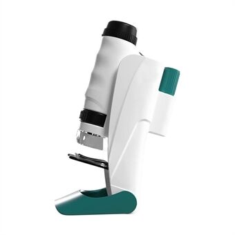 Minimikroskop bærbar lommemikroskop 60x-120x forstørrelse med avtakbar base mobiltelefonstøtte for Kids studenter