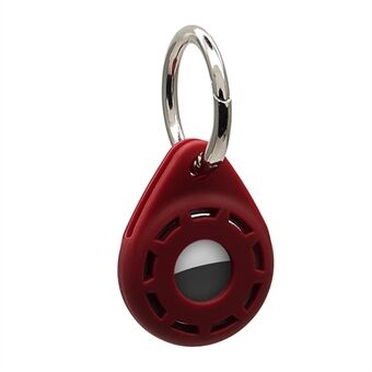 Anti-Drop silikon beskyttende veske Cover med Ring spenne for Apple AirTag Bluetooth Locator