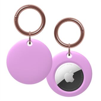 Rundt silikonbeskyttelsesdeksel med anti-tap for Apple AirTag Bluetooth Locator