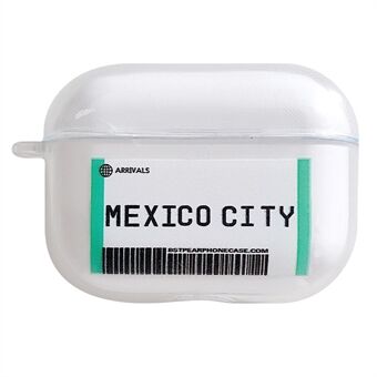 Airline Ticket Pattern Silicone Cover for Apple AirPods Pro