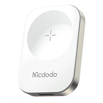 MCDODO CH-2060 for Apple Watch Series 7 / SE / 6 / 5 / 4 / 3 / 2 / 1 bærbar magnetisk trådløs lader, hvit