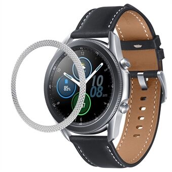 Anti- Scratch skive Bezel Ring Beskyttelsesring med diamanteffekt for Samsung Galaxy Watch3 41mm