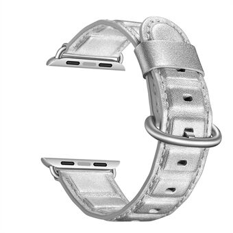 Ekte skinn Coated Smart Watch Utskifting stropp for Apple Watch Series 6 / SE / 5/4 40mm / Series 3/2/1 38mm