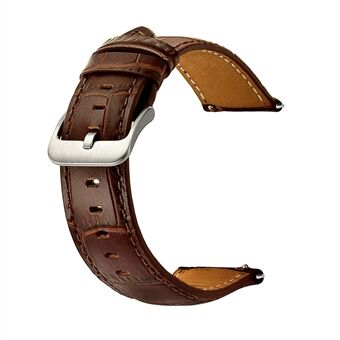 22mm krokodilleskinn ekte skinn Smart Watch Band for Samsung Gear S3 Classic/ Frontier