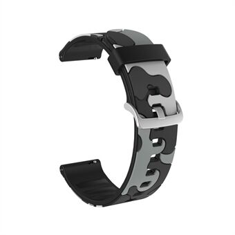 22mm kamuflasjemønster Fleksibel silikonklokkerem til Huawei Watch GT / Watch GT 2e / GT 2 46mm