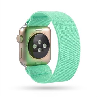 Ensfarget utskrift Nylon Watch Band for Apple Watch Series 6 / SE / 5/4 40mm / Series 3/2/1 Watch 38mm