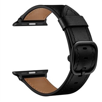 DS Style ekte lærurbånd til Apple Watch Series 6 / SE / 5/4 44mm / Series 3 2 1 Watch 42mm