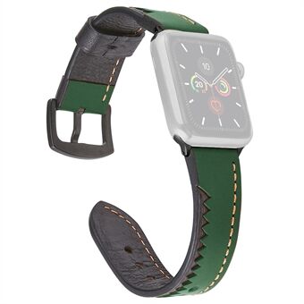 Crocodile Teeth Style ekte skinnur til Apple Watch Series 6 / SE / 5/4 44mm, Series 3/2/1 42mm
