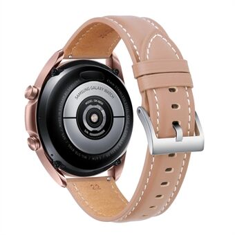 20mm fine sømmer ekte skinnurbånd til Samsung Galaxy Watch3 41mm etc.