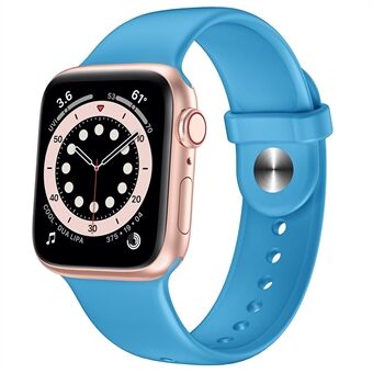 Silikonarmband för ersättning av Apple Watch 1/2/3 38mm eller 4/5/6/SE 40mm - Turkis blå