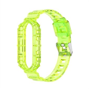 Ensfarget TPU Smart Watch Band erstatning håndleddsrem for Xiaomi Mi Band 6
