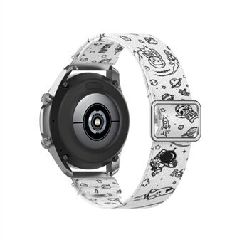 Mønstertrykt Justerbar Smart Watch Erstatningsrem Nylon Watchband 20mm for Samsung Galaxy Watch3 41mm / Watch Active