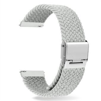 Enkelt justerbar, elastisk nylonklokkerem, erstatningsklokkerem 20 mm for Samsung Galaxy Watch 42 mm