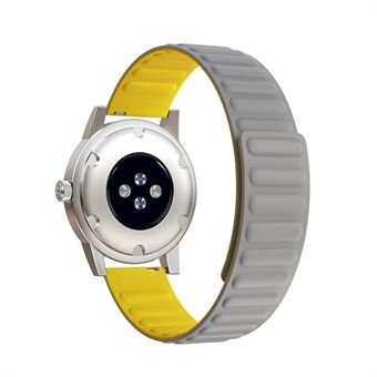 22 mm Universal fleksibel silikon magnetisk absorpsjon klokkerem Erstatning for Samsung Galaxy Watch3 41 mm / Klokke 46 mm