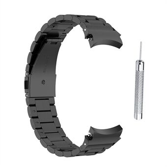 3 Beads Smart Watch Band for Samsung Galaxy Watch 5 / Watch 5 Pro / Watch4 Classic 46mm / 42mm / Watch4 44mm / 40mm, erstatning håndleddsrem i rustfritt Steel
