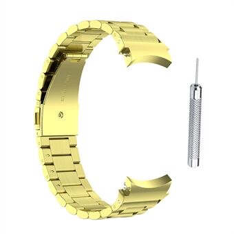 3 Beads Smart Watch Band for Samsung Galaxy Watch 5 / Watch 5 Pro / Watch4 Classic 46mm / 42mm / Watch4 44mm / 40mm, erstatning håndleddsrem i rustfritt Steel