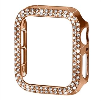 Rhinestone Decor Hard PC Anti-fall Watch Protective Cover Case for Apple Watch Series 7 41mm - Multi