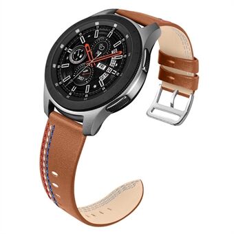 Topplag kuskinn Ekte skinnsøm Design Klokkerem for Samsung Galaxy Watch3 45mm / Klokke 46mm