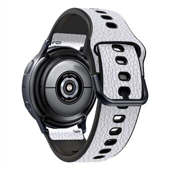 20 mm Litchi Texture PU-skinnbelagt TPU-klokkerem erstatningsreim for Huawei Watch GT3 42 mm / GT2 42 mm