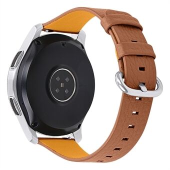For TicWatch Pro/ GTX Smart Watch erstatningsbånd Litchi Grain Kuskinn Myk Justerbar Reim