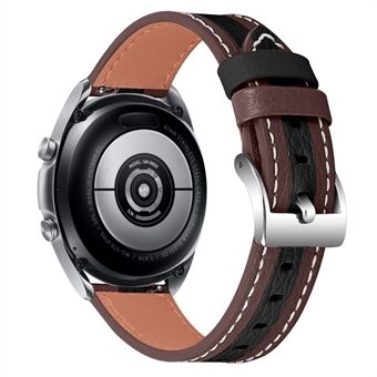 For Garmin Vivoactive 3 / Vivoactive 3 Music Sylinje Design Fargeskjøting Smartwatch-bånd Erstatningsstropp av okseskinn (20 mm)