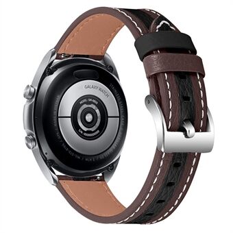 20 mm klokkerem for Samsung Galaxy Watch3 41 mm / Klokke 42 mm Stilig fargeskjøteskinn Justerbar klokkerem