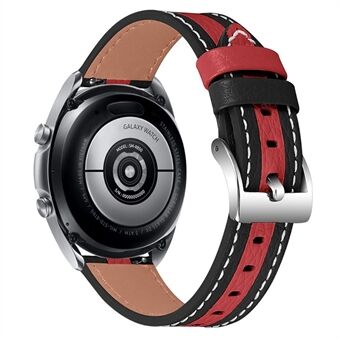 20 mm Smart klokkerem for Samsung Galaxy Watch Active/ Active2 44 mm / 40 mm sømlinje Fargeskjøtedesign Kuskinnrem