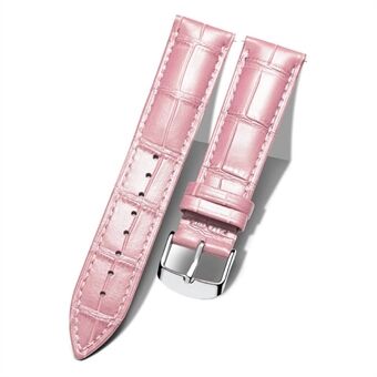 For Garmin Vivoactive 4 22 mm krokodilletekstur Fashion okseskinn justerbar håndleddsrem erstatning klokkerem