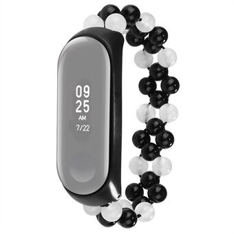 For Xiaomi Mi Band 5 / Mi Band 6 Jade Beads Armbånd Smart Watch Band Remp Replacement