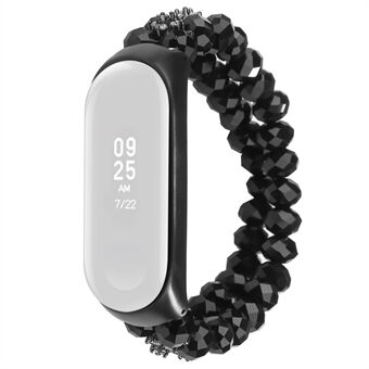 For Xiaomi Mi Band 3/4 Crystal Beads Erstatning Armbånd Armbånd Smart Klokkereim